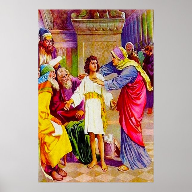 Poster Luc 2:41-50 Jésus dans la maison de son père (Devant)