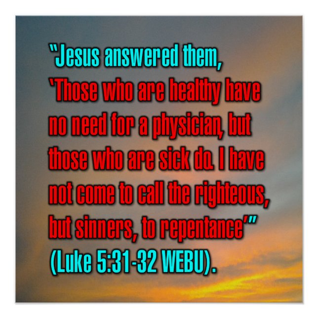 Poster Luc 5:31-32 WEBU (Devant)