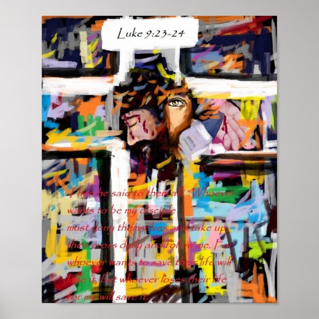 Poster Luc 9:23-24 (Devant)