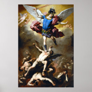 Poster Luca Giordano La chute des anges rebelles