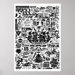 Poster Luca Ionescu "Histoire du logo"