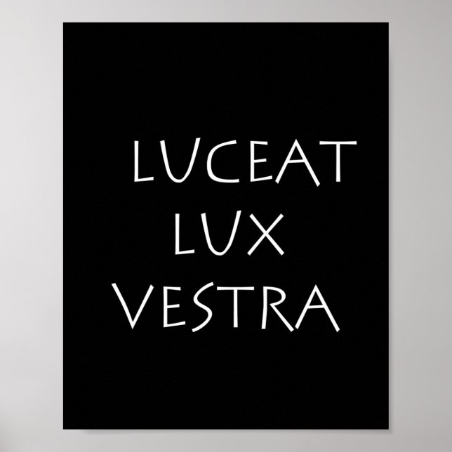 Poster Luceat lux vestra (Devant)