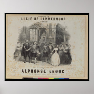 Poster Lucia de Lammermoor'par Gaetano Donizetti