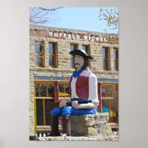 Poster Lucien Maxwell Statue, Cimarron, Nouveau-Mexique