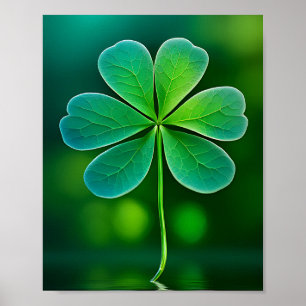 Poster Lucky Clover Design pour la St. Patrick's Day