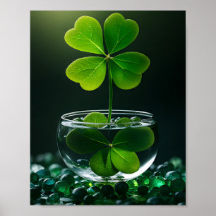 Poster Lucky Clover Design pour la St. Patrick's Day