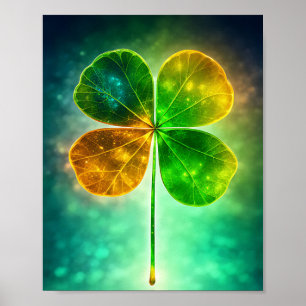 Poster Lucky Clover Design pour la St. Patrick's Day