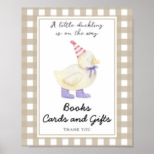 Poster Lucky Duck livre cartes et cadeaux