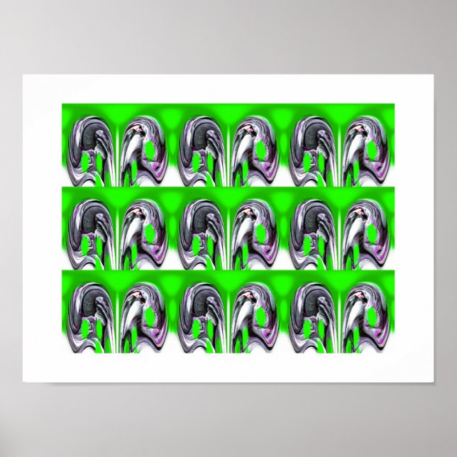 Poster Lucky green art (Devant)