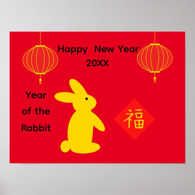 Poster Lucky Rabbit #4 (Devant)