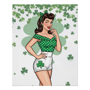 Poster Lucky Retro Glam