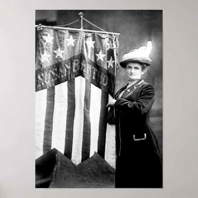 Poster Lucy E. Anthony avec Susan B. Anthony Banner (Devant)