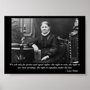 Poster Lucy Stone Dirigeant rebelle des droits civiques é