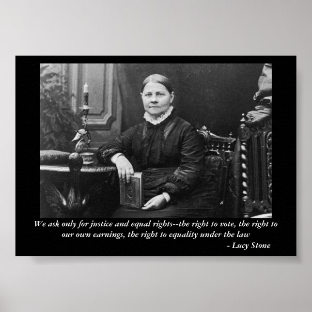Poster Lucy Stone Dirigeant rebelle des droits civiques é (Devant)