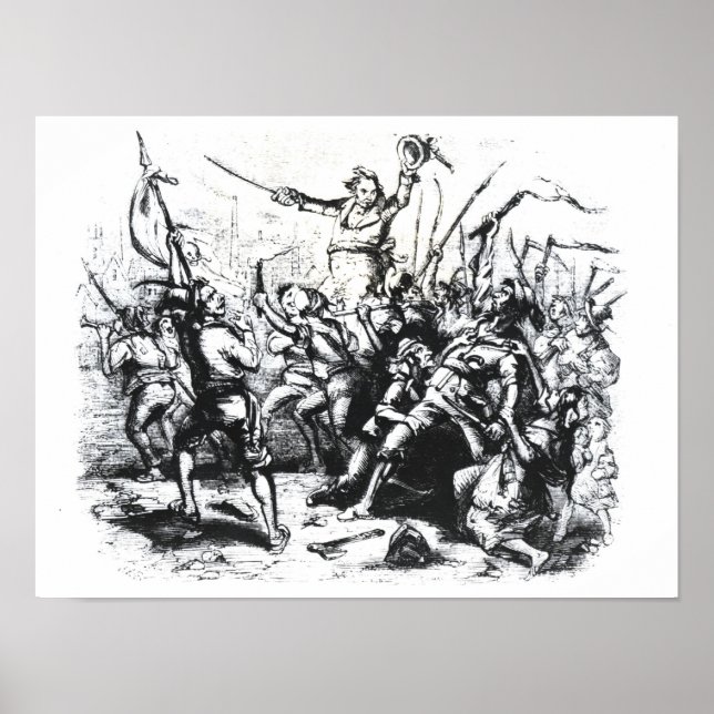 Poster Luddite Rioters (Devant)