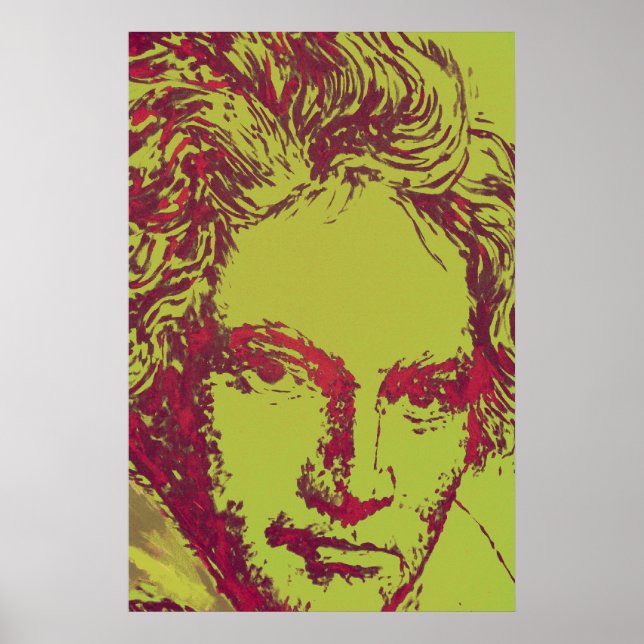 Poster Ludwig Van Beethoven Art numérique (Devant)