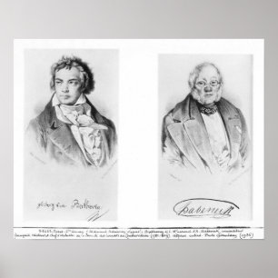Poster Ludwig van Beethoven et Francois-Antoine Habeneck