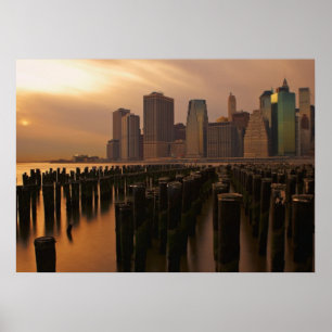 Poster Lueur de coucher du soleil pendant les cieux