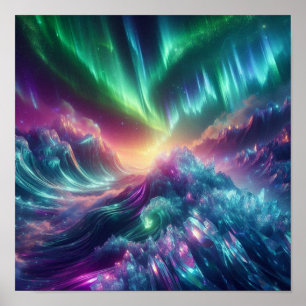 Poster Lueur de l'Horizon de la Vague de Cristal de l'Aur