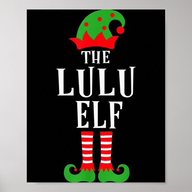 Poster Lulu Elf Family Matching Group Christmas Gift Funn (Devant)