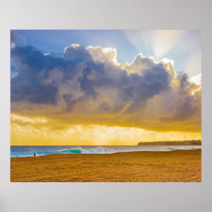 Poster Lumahai Beach, Kauai, Hawaii