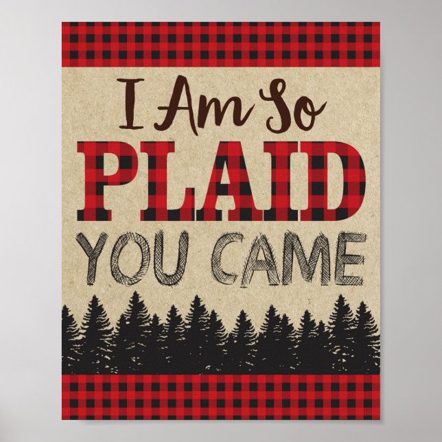 Poster Lumberjack Signal d'anniversaire, Je suis tellemen (Devant)