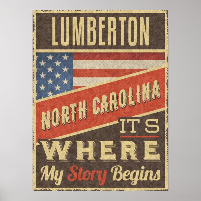 Poster Lumberton Caroline du Nord (Devant)