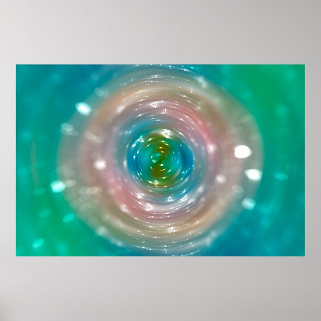 Poster Lumière Bokeh, lumières taches floues chatoyantes  (Devant)