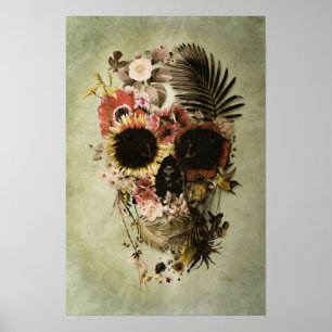 Poster Lumière crâne du jardin
