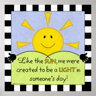 Poster Lumière dans le soleil du jour de quelqu’un