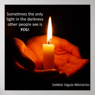 Poster Lumière dans l'obscurité Imprimer