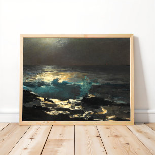 Poster Lumière de la Lune, Wood Island Light par Winslow 