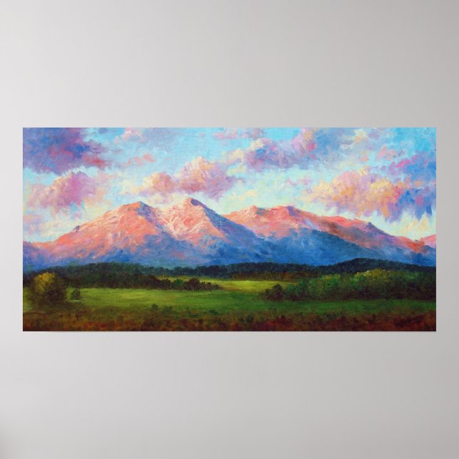 Poster "Lumière du matin sur le mont Shavano" Imprimer (Devant)
