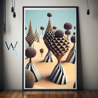 Poster Lumière surréaliste