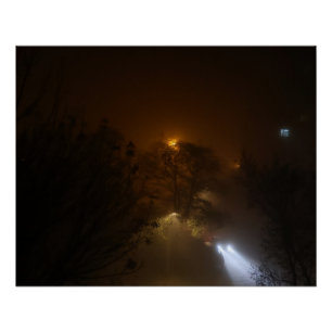 Poster Lumières dans le brouillard