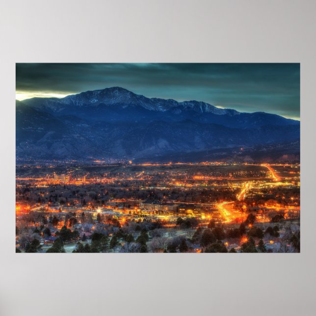 Poster Lumières de Colorado Springs (Devant)