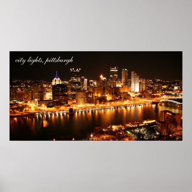 Poster lumières de la ville, pittsburgh (Devant)