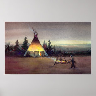 Poster LUMIÈRES de TIPI par SHARON SHARPE