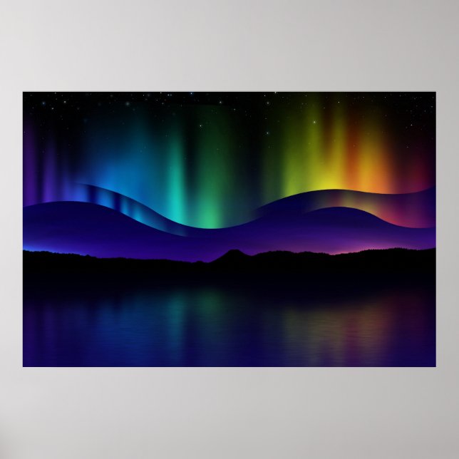 Poster Lumières du Nord (Devant)