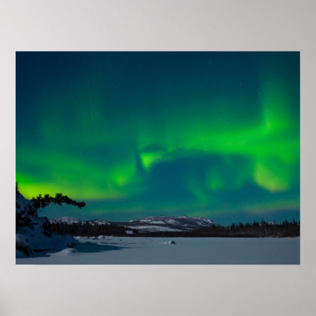 Poster Lumières du Nord (Aurora borealis) (Devant)