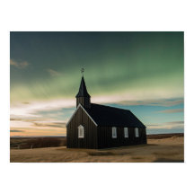 Lumières du Nord de l'église de Budir