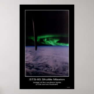 Poster Lumières du sud l'aurora Austral...