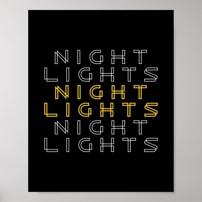 Poster Lumières nocturnes (Devant)