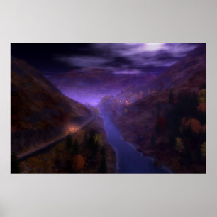 Poster Lumières résidentielles Highland