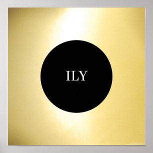 Poster Luminable Gold personnalisable