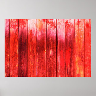 Poster Lumineuse texture de la planche murale en bois rou