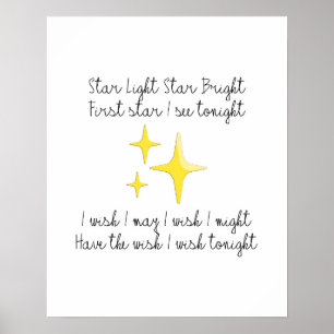Poster lumineux Star Light Star