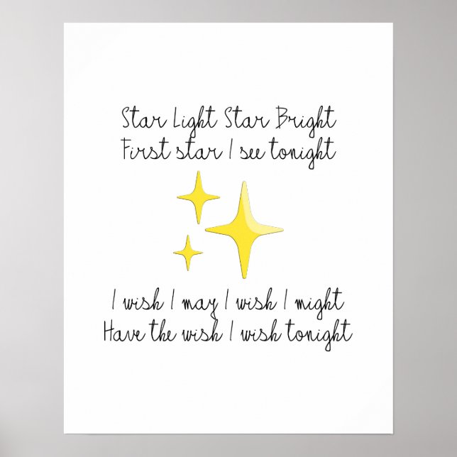 Poster lumineux Star Light Star (Devant)