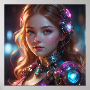 Poster Luminosité colorée