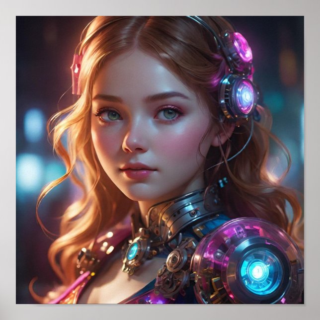 Poster Luminosité colorée (Devant)